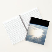 Sunglint spiegelt den Golf von Mexiko wider Notizblock (Innenseite)