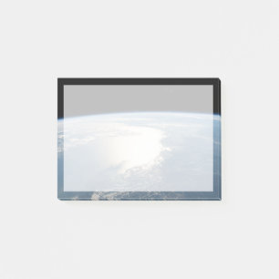 Sunglint spiegelt den Golf von Mexiko wider Post-it Klebezettel