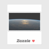 Sunglint strahlt aus einem teilweise bewölkten Süd Aufkleber (Blatt)