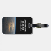 Sunglint strahlt aus einem teilweise bewölkten Süd Gepäckanhänger (Rückseite horizontal)