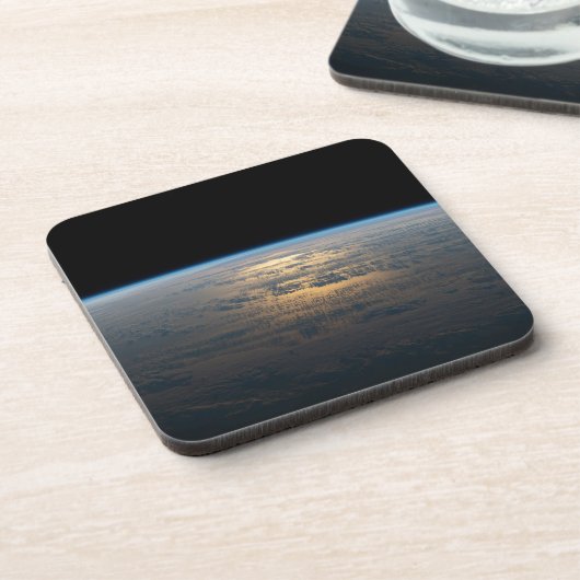 Sunglint strahlt aus einem teilweise bewölkten Süd Getränkeuntersetzer (Linke Seite)