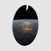 Sunglint strahlt aus einem teilweise bewölkten Süd Ornament (Vorderseite)