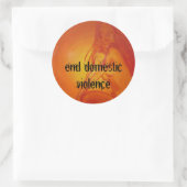 Sungodesss, Schluss häusliche Gewalt Runder Aufkleber (Tasche)