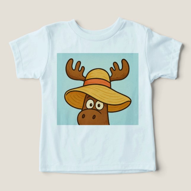 Sunhat Shenanigans – Peek-a-Boo Summer Tee for Kid (Design Vorderseite)
