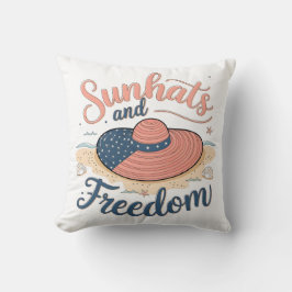 Sunhats und Freedom Patriotic Kissen