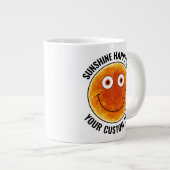 Sunhine Happy Face Personalized Custom Giant Mug Jumbo-Tasse (Vorderseite Rechts)