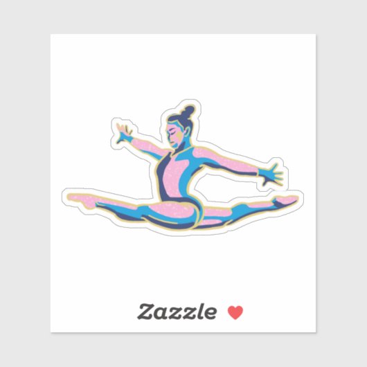 Suni Lee 2024 Paris Olympia Aufkleber (Blatt)