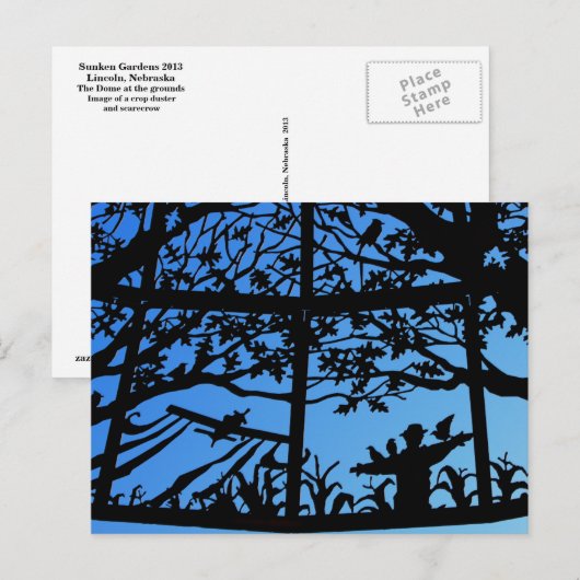 Sunken Gardens Dome Postkarte 3 (Vorne/Hinten)