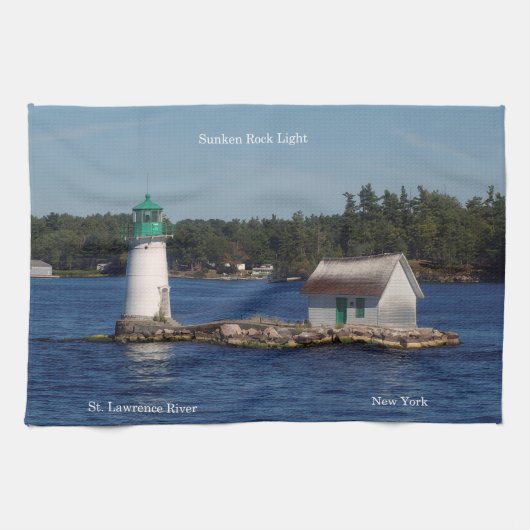 Sunken Rock Light Küchentücher (Horizontal)