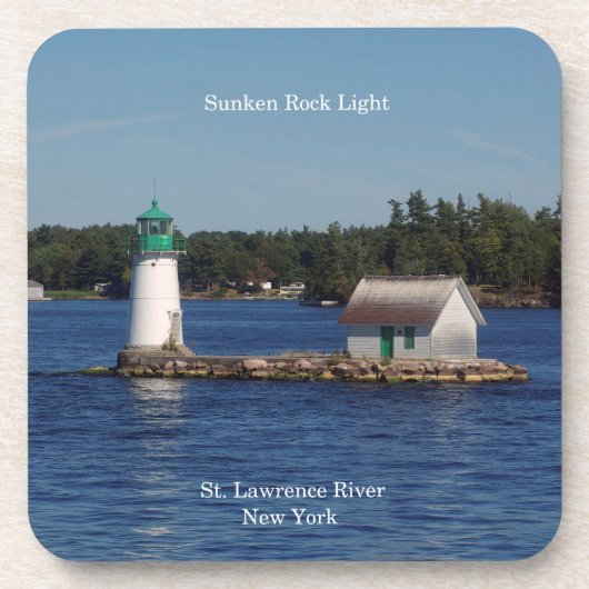 Sunken Rock Light Set mit 6 Untersetzer aus Kunsts (Vorderseite)