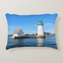 Sunken Rock Lighthouse, New York Accent Pillow Dekokissen