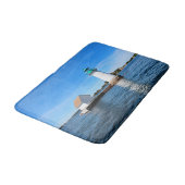 Sunken Rock Lighthouse, New York Bath Mat Badematte (Schrägansicht)