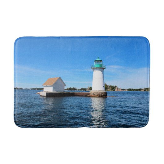 Sunken Rock Lighthouse, New York Bath Mat Badematte (Vorderseite)