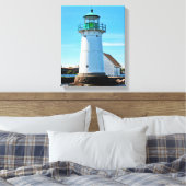 Sunken Rock Lighthouse, New York Canvas Print Leinwanddruck (Insitu (Schlafzimmer))