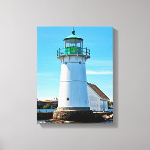 Sunken Rock Lighthouse, New York Canvas Print Leinwanddruck