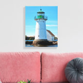 Sunken Rock Lighthouse, New York Canvas Print Leinwanddruck (Insitu (Wohnzimmer))
