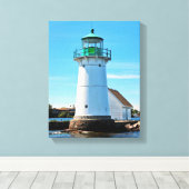 Sunken Rock Lighthouse, New York Canvas Print Leinwanddruck (Insitu (Holzboden))