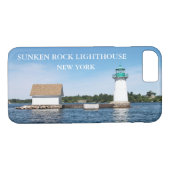 Sunken Rock Lighthouse, New York Case-Mate iPhone Hülle (Rückseite (Horizontal))