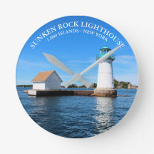 Sunken Rock Lighthouse, New York Clock