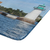 Sunken Rock Lighthouse, New York Cutting Board Schneidebrett (Ecke)