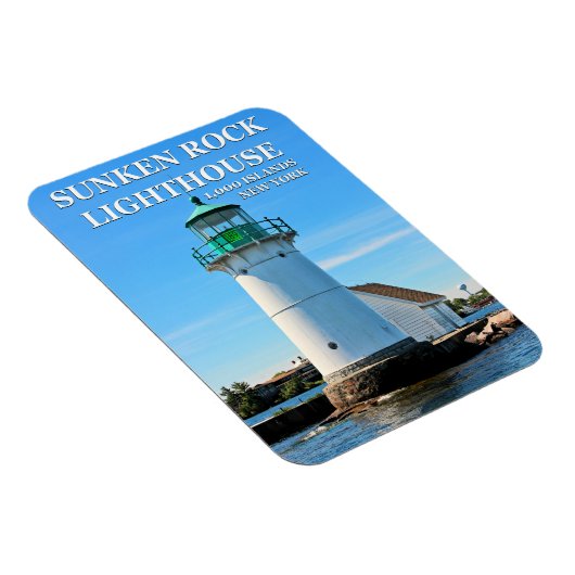 Sunken Rock Lighthouse, New York Flexi Magnet (Rechte Seite)
