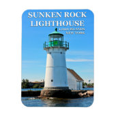 Sunken Rock Lighthouse, New York Flexi Magnet (Vertikal)