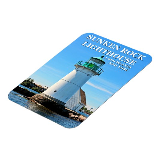 Sunken Rock Lighthouse, New York Flexi Magnet (Linke Seite)