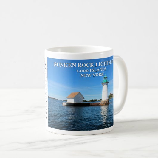 Sunken Rock Lighthouse, New York Kaffeetasse (VorderseiteRechts)