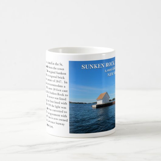Sunken Rock Lighthouse, New York Kaffeetasse (Mittel)
