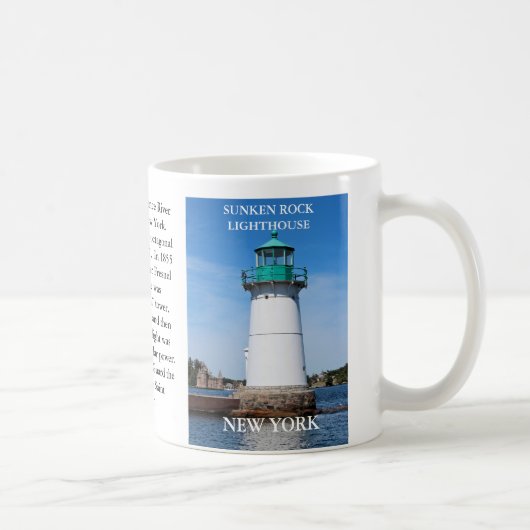 Sunken Rock Lighthouse, New York Kaffeetasse (Rechts)