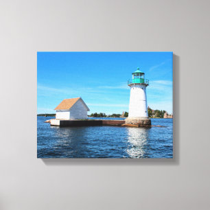 Sunken Rock Lighthouse, New York Leinwanddruck