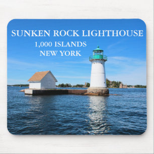 Sunken Rock Lighthouse, New York Mousepad