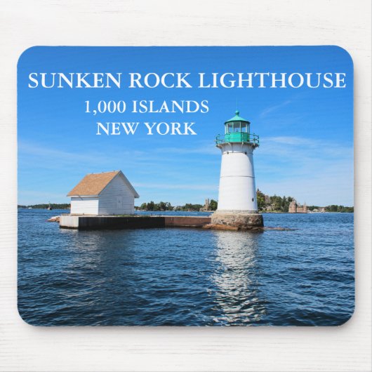 Sunken Rock Lighthouse, New York Mousepad (Vorne)