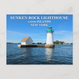 Sunken Rock Lighthouse, New York Postkarte