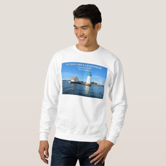 Sunken Rock Lighthouse, New York Sweatshirt (Vorne ganz)