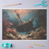 Sunken Ship Nautical Decoupage Seidenpapier (Basteln)