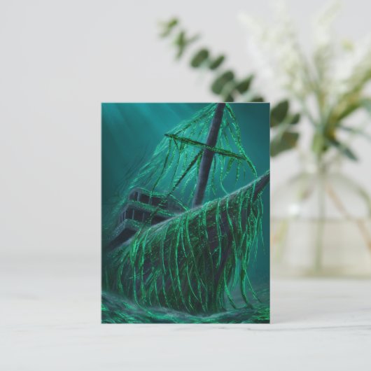 Sunken Ships Embrace Postkarte (Stehend Vorderseite)
