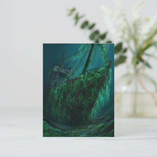 Sunken Ships Embrace Postkarte (Stehend Vorderseite)