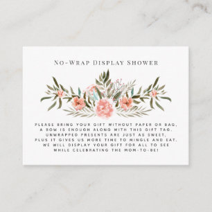 Sunkissed Floral Keine Wrap Display Duscheinlage Begleitkarte