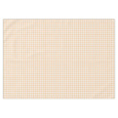 Sunkissed Pumpkin | Light Orange Gingham Tischdecke (Vorderseite (Horizontal))