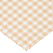Sunkissed Pumpkin | Light Orange Gingham Tischdecke (Schrägansicht)
