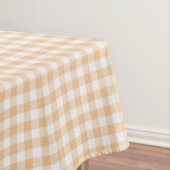 Sunkissed Pumpkin | Light Orange Gingham Tischdecke (Beispiel)