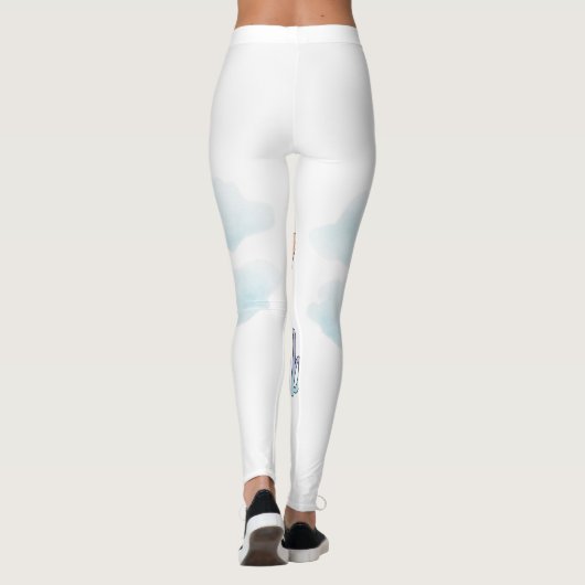 Sunkissed Unbothered Aesthetic Leggings (Rückseite)