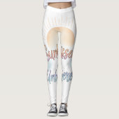 Sunkissed Unbothered Aesthetic Leggings (Vorderseite)
