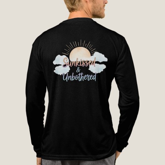 Sunkissed Unbothered Aesthetic Tri-Blend Shirt (Rückseite)