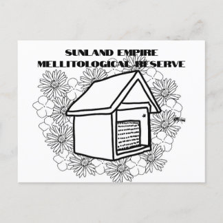 Sunland Empire Mellitological Reserve BW Postcard Feiertagspostkarte