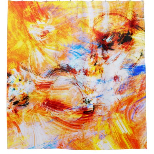 Sunlight. Abstract beautiful multicolor bright art Duschvorhang (Vorderseite)
