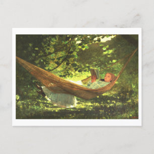 "Sunlight and Shadow" von Winslow Homer Postkarte