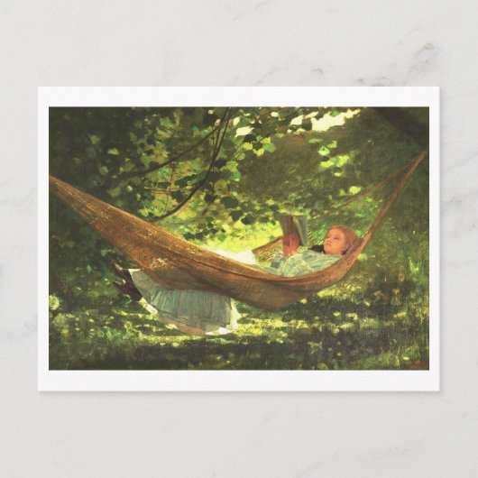 "Sunlight and Shadow" von Winslow Homer Postkarte (Vorderseite)