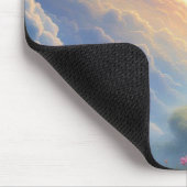 Sunlight & Cloudy Heart Mouse Pad Mousepad (Ecke)